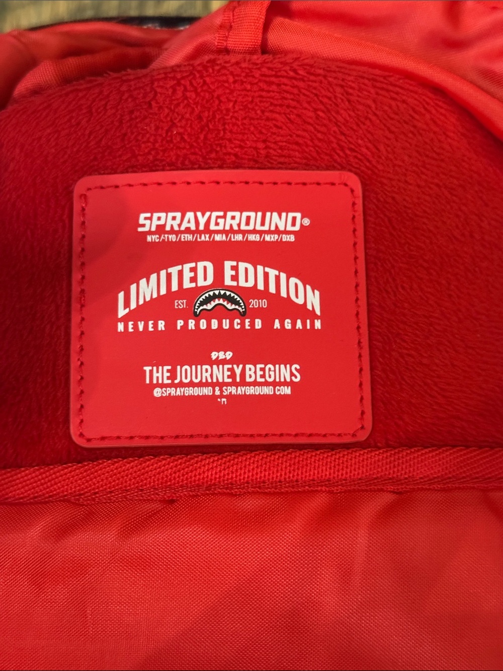 Sprayground Money Trees Shark Wings Limited Edition Backpack - Picture 3 of 12
